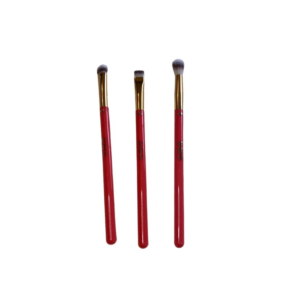 ALAMAR Essentials Pink Eyeshadow Brush Set Lining, Packing, Blending Trio